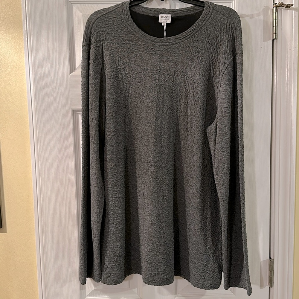 NWT Armani Collezioni ITALY Women’s Sz XXL Viscose Blend Pullover gray  Sweater